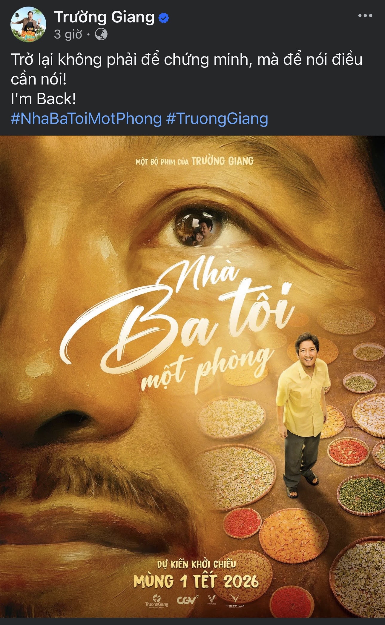 Trường Giang “chạm trán” Trấn Thành trong ​​cuộc đua phòng vé phim Tết 2026 - ảnh 2