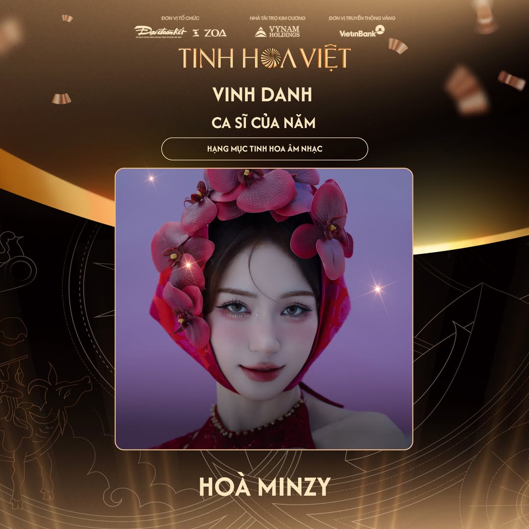 Tinh Hoa Việt Awards 2025: Hoà Minzy, Nguyễn Hùng ẵm hết giải quan trọng, 'Mưa Đỏ' được vinh danh - ảnh 3