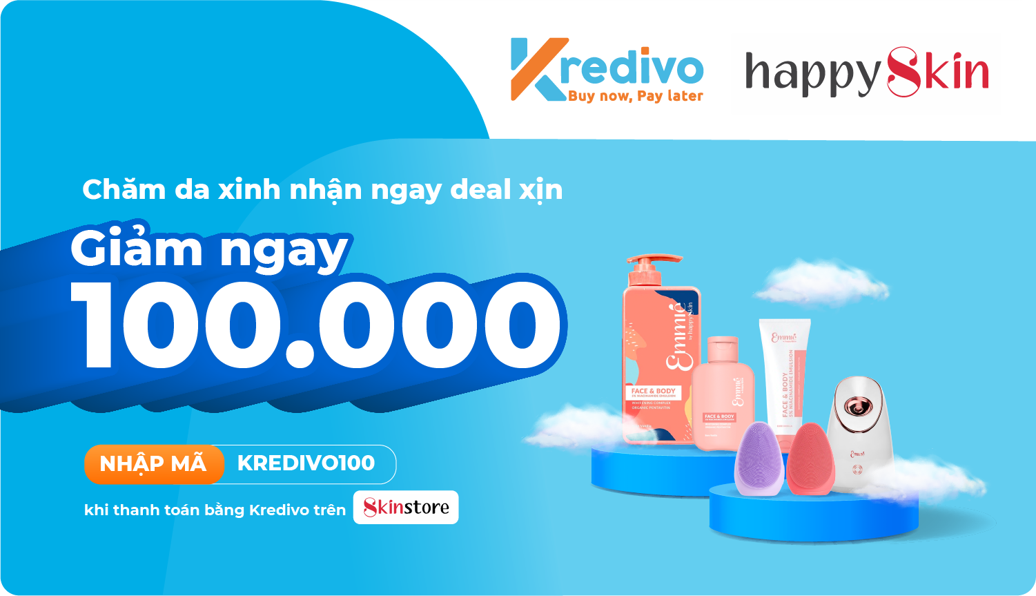 Cách sử dụng Kredivo để mua trước và trả sau các sản phẩm skincare