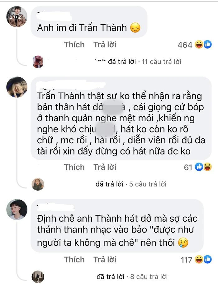 Đa phần khán giả cho rằng Trấn Thành không nên lấn sân làm ca sĩ.