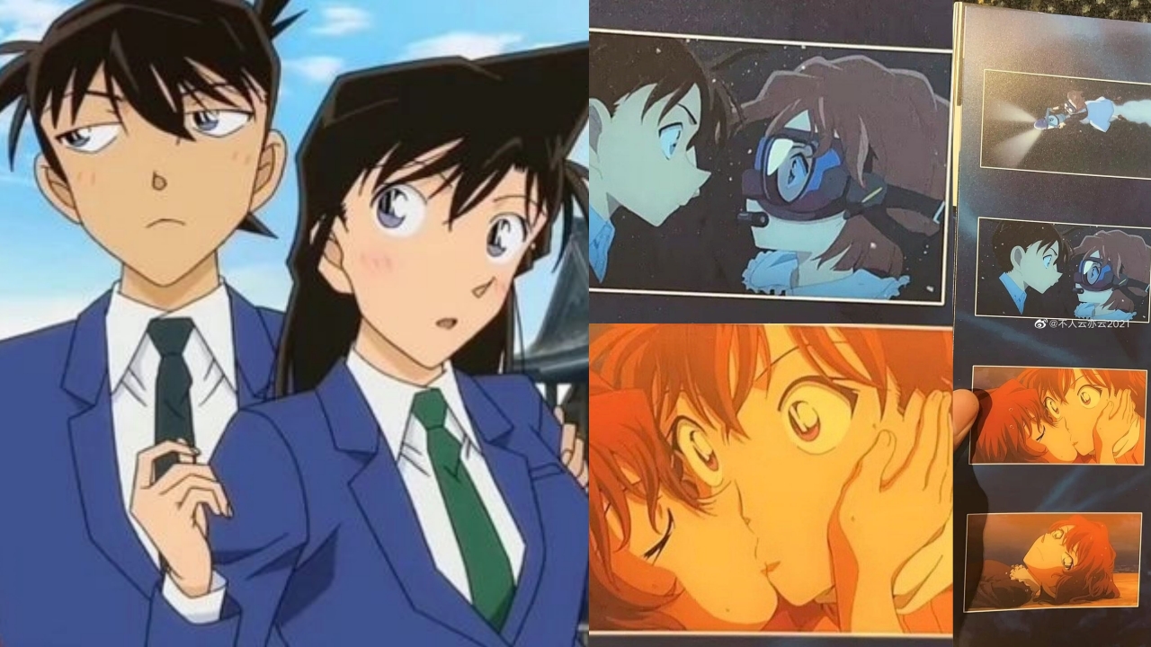 Hình ảnh hé lộ Conan và Haibara hôn nhau trong phim mới, “thuyền” Shin – Ran chìm tuyên bố tẩy chay.