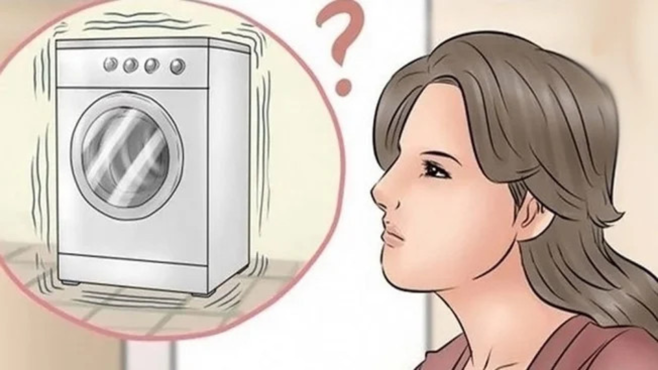 Máy giặt kêu to rung lắc mạnh bạn có thể kiểm tra bề mặt của vị trí đặt máy giặt