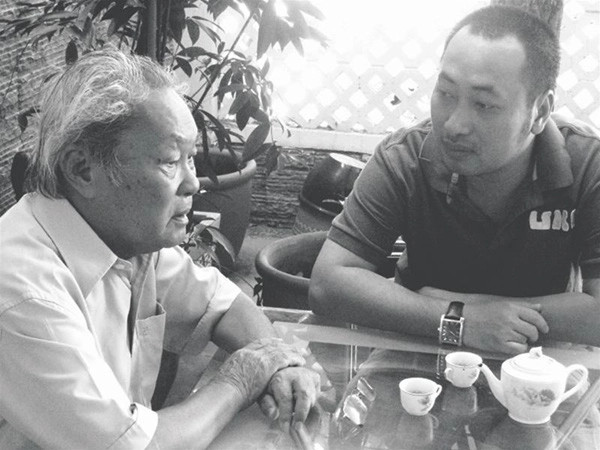 Đạo diễn Nguyễn Quang Dũng và cố nhà văn Nguyễn Quang Sáng