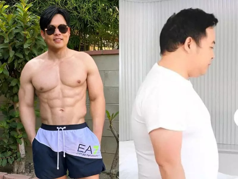 Hình ảnh Quang Lê trước và sau khi giảm 10 kg khiến dân tình không khỏi bất ngờ