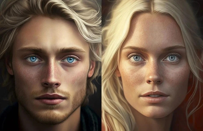 Người Thụy Điển hấp dẫn bởi màu mắt và mái tóc vàng đặc trưng cả nam và nữ