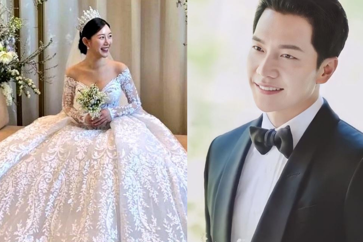 Lee Seung Gi và Lee Da In vướng nghi vấn cưới chạy bầu vì cô dâu diện bộ váy cưới rộng thùng thình trong hôn lễ