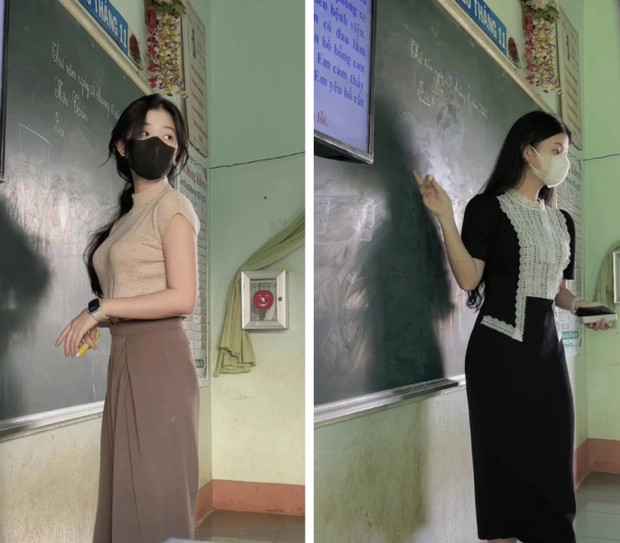 Cô giáo 2000 gây bão Tiktok vừa xinh vừa mặc đẹp