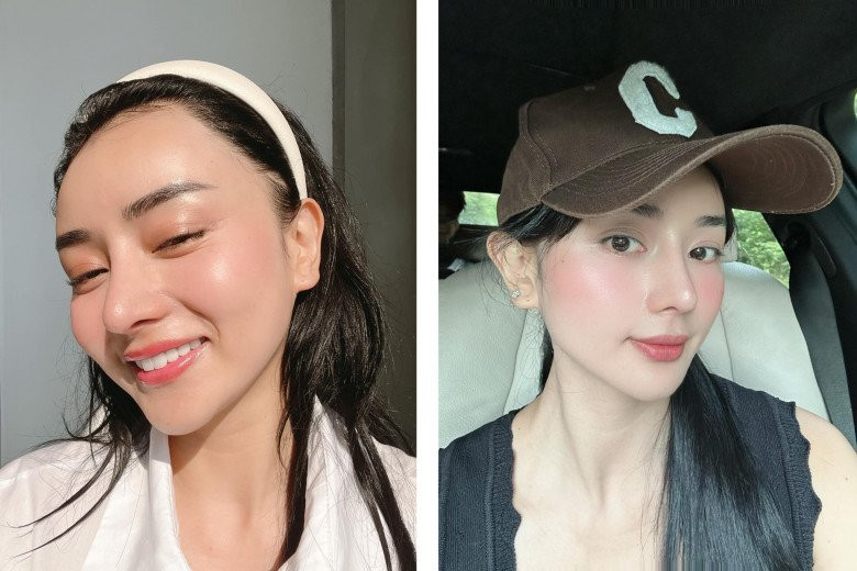 Angela Minh Châu luôn chăm chút cho làn da của mình.