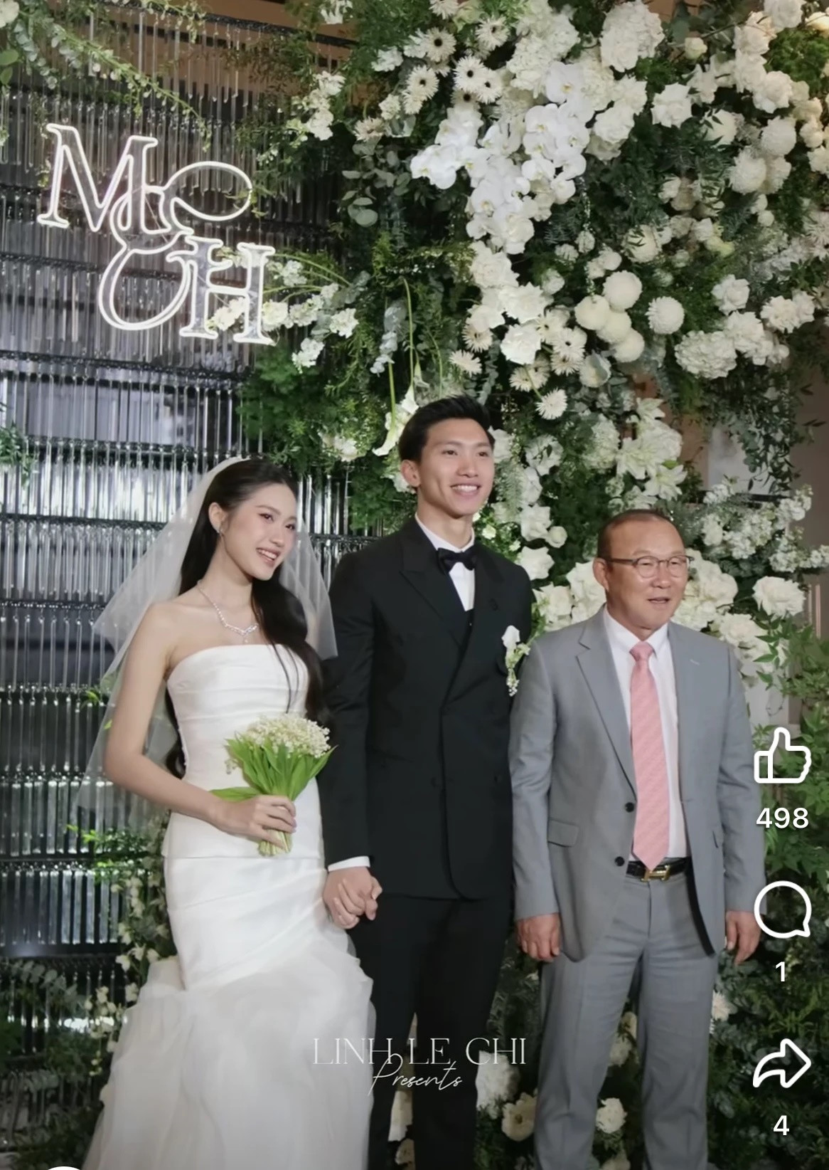 Cựu HLV Park Hang Seo tới dự đám cưới của cậu học trò Đoàn Văn Hậu