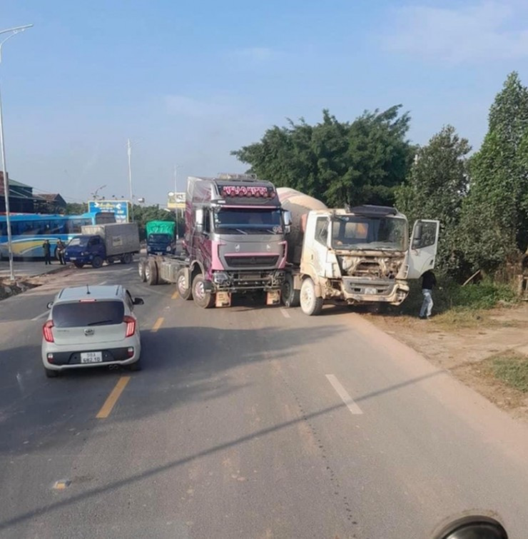 Xe container của nữ hot Tiktoker bị bắt gặp gây tai nạn trên đường quốc lộ
