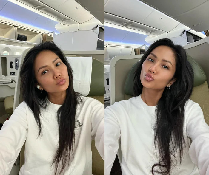 Hoa hậu H'Hen Niê gặp phải tình huống trớ trêu khi đi máy bay