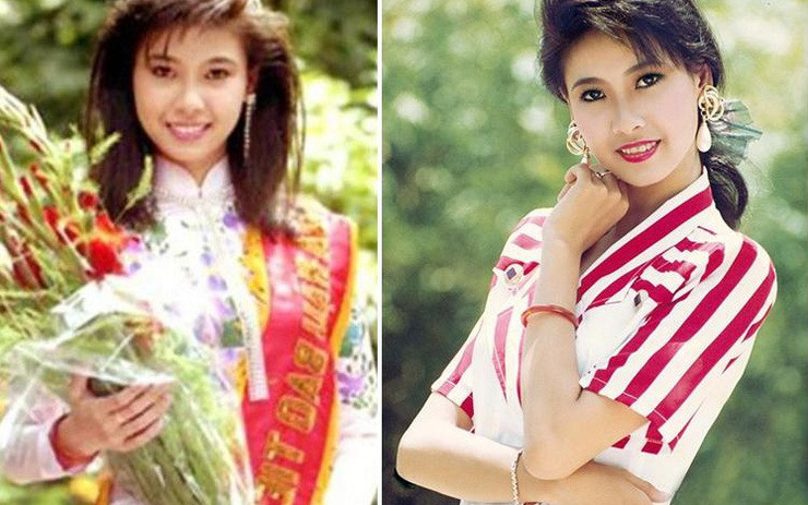 Hà Kiều Anh khi mới tròn 16 tuổi đăng quang ngôi vị cao nhất Hoa hậu Toàn quốc báo Tiền Phong (tiền thân của cuộc thi Hoa hậu Việt Nam)