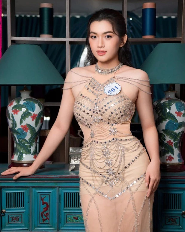 Bùi Thị Phương Ngọc từng lọt top 15 Hoa hậu Đại dương 2023.