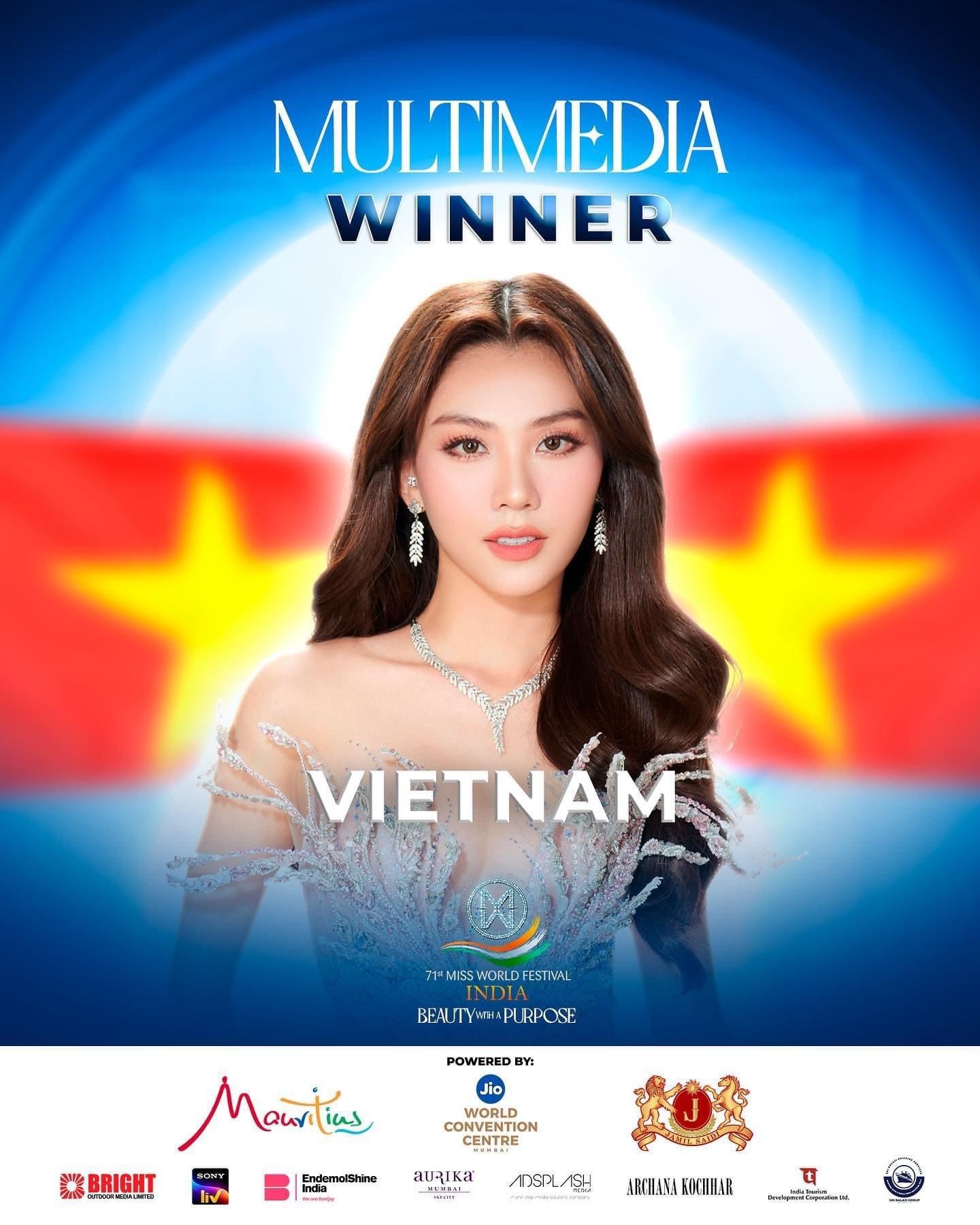 Mai Phương thắng giải truyền thông tại Miss World
