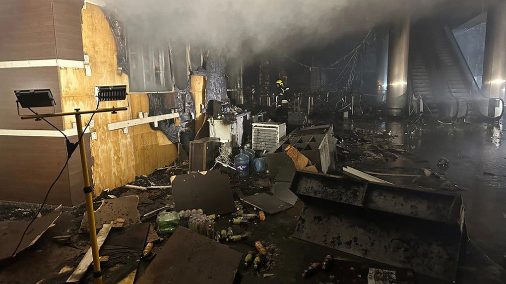 Cảnh tượng đổ nát bên trong hiện trường nơi nước Nga bị khủng bố