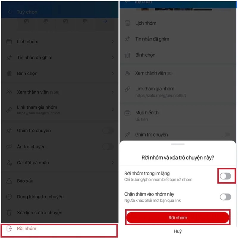 Hướng dẫn cách rời nhóm chat Zalo không bị phát hiện, không để lại thông báo gì - ảnh 4