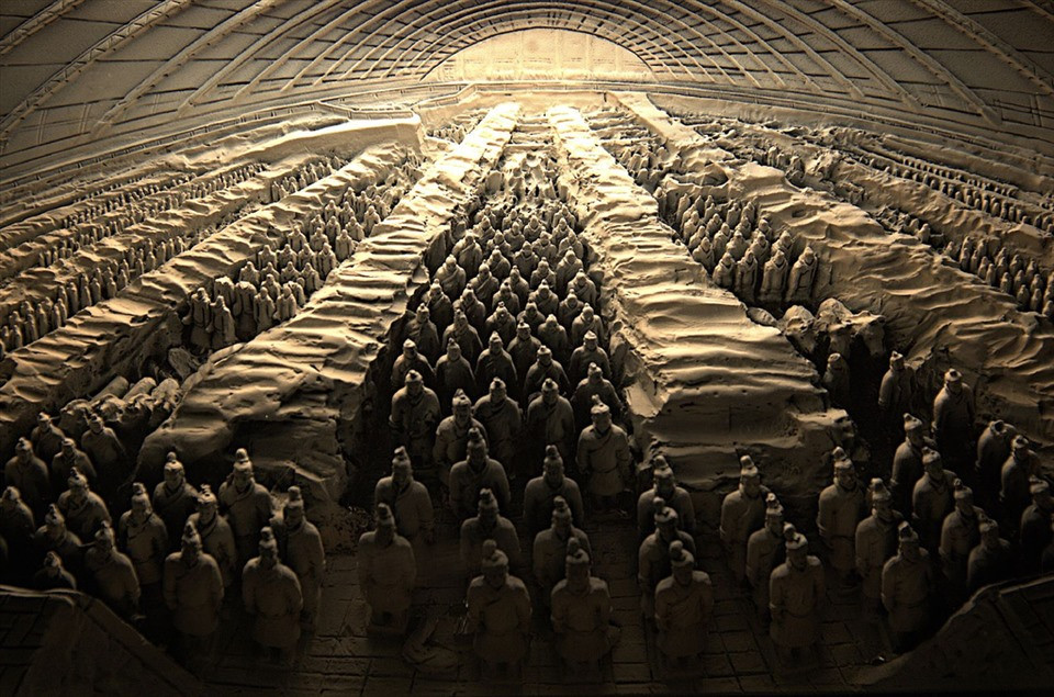 Lăng mộ Tần Thủy Hoàng được phát hiện vào năm 1974 bởi một người nông dân sinh sống gần Tây An.