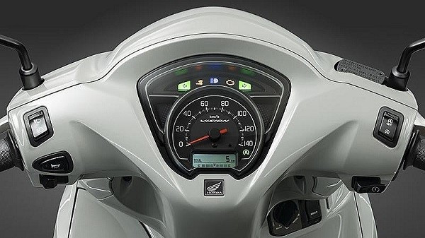 Mặt đồng hồ của Honda Vision có thiết kế trử trung, thanh lịch