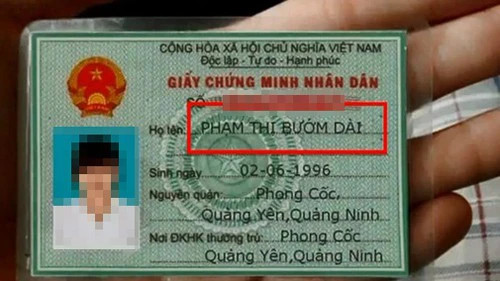 Một số những cái tên khai sinh 'độc lạ' nhất Việt Nam