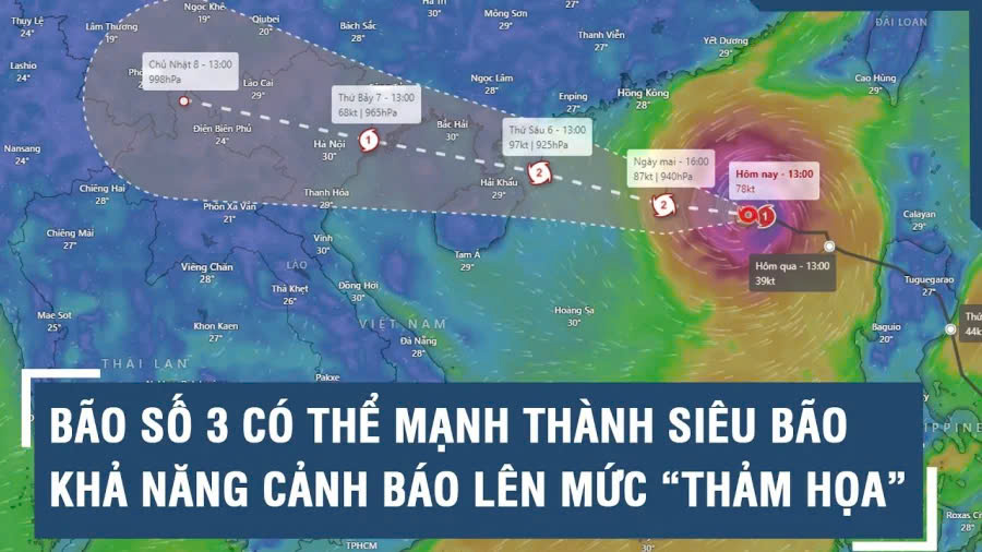 Siêu bão Yagi có khả năng lên mức thảm họa, học sinh tại các tỉnh này phải nghỉ học tránh bão - ảnh 1