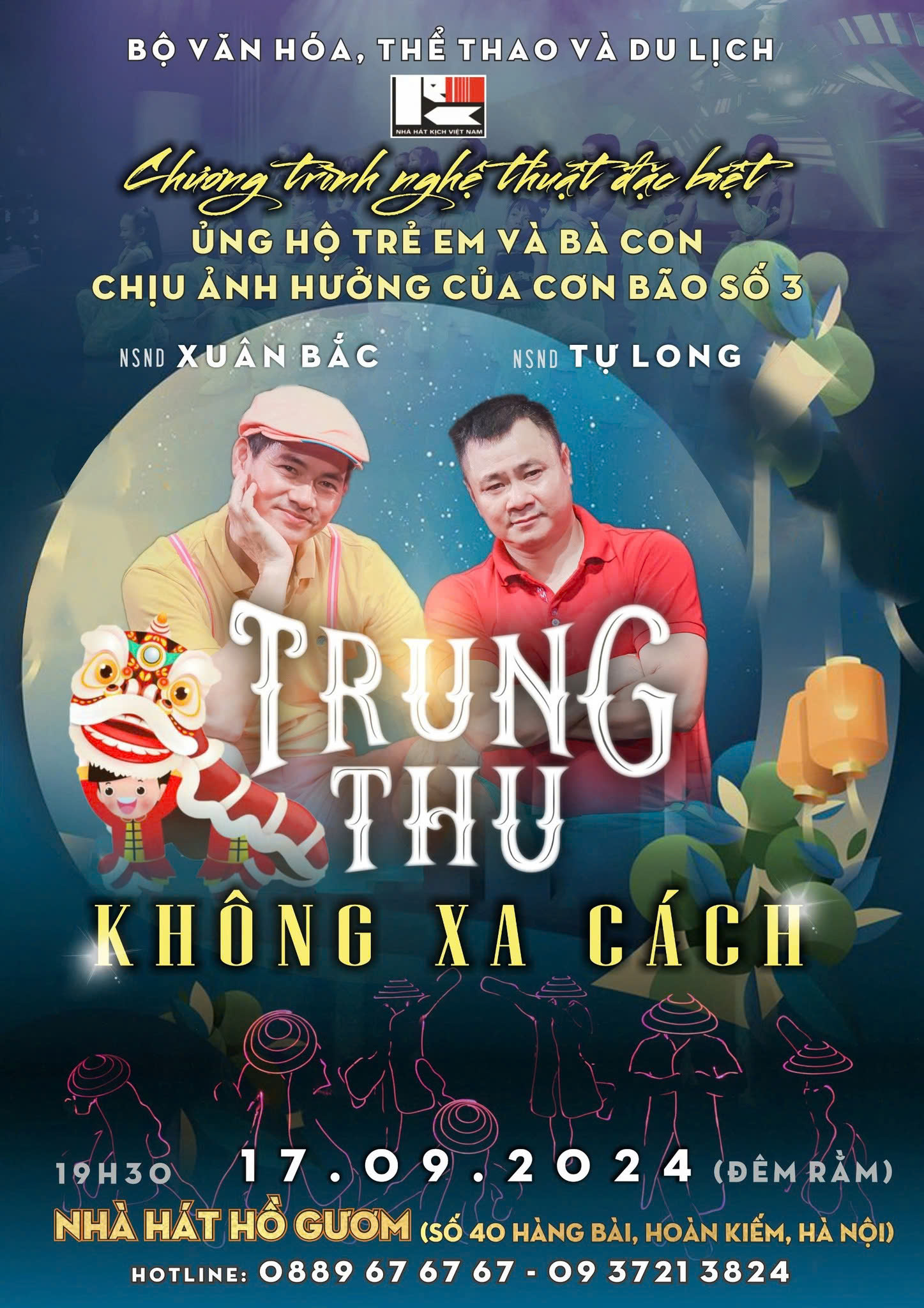 NSND Tự Long - Xuân Bắc làm “Trung thu không xa cách” ủng hộ trẻ em vùng lũ - ảnh 2