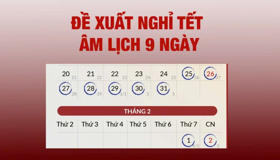 Lịch nghỉ Tết Nguyên đán Ất Tỵ 2025: Được nghỉ mấy ngày? - ảnh 1