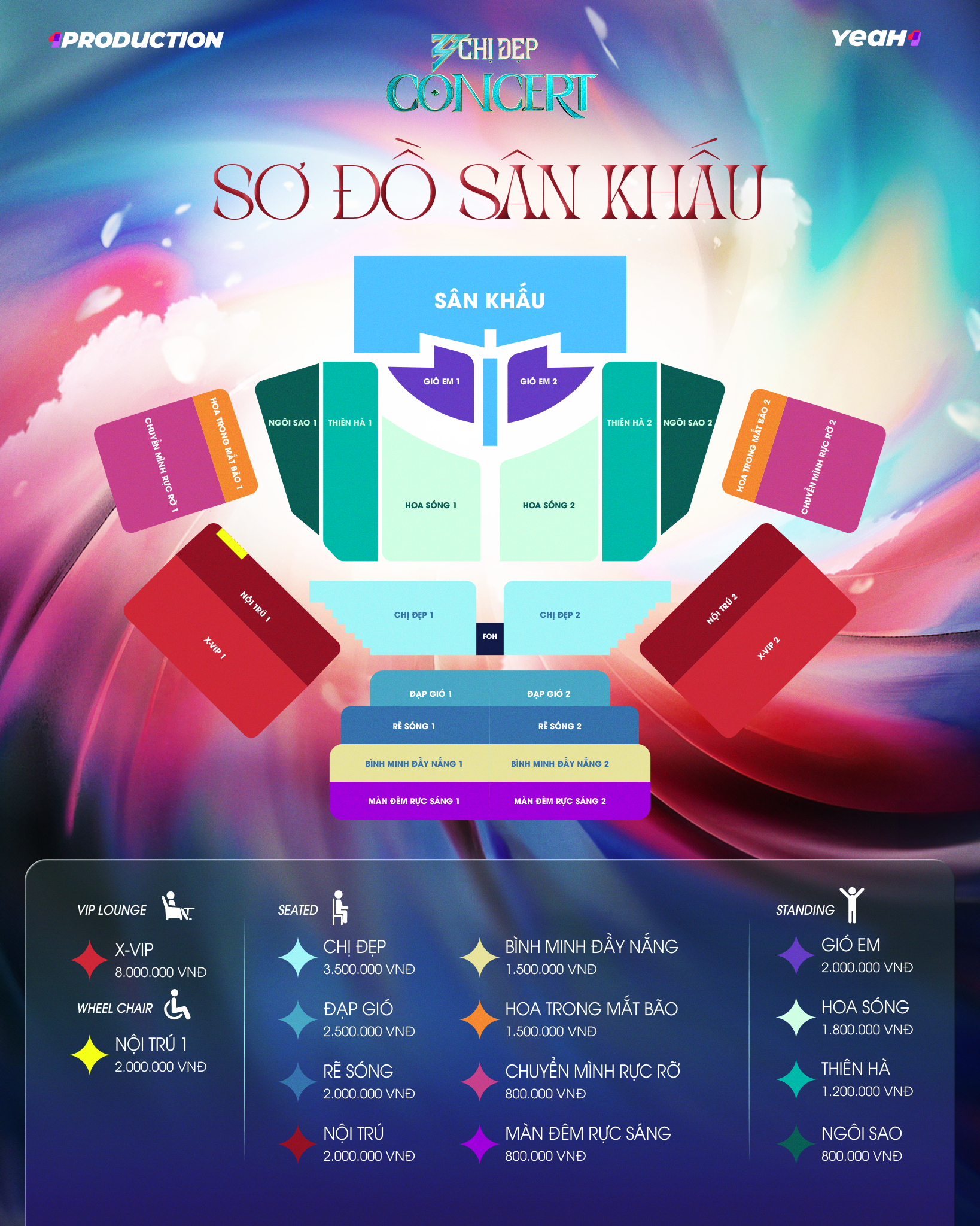 Seatmap của Chị Đẹp Concert