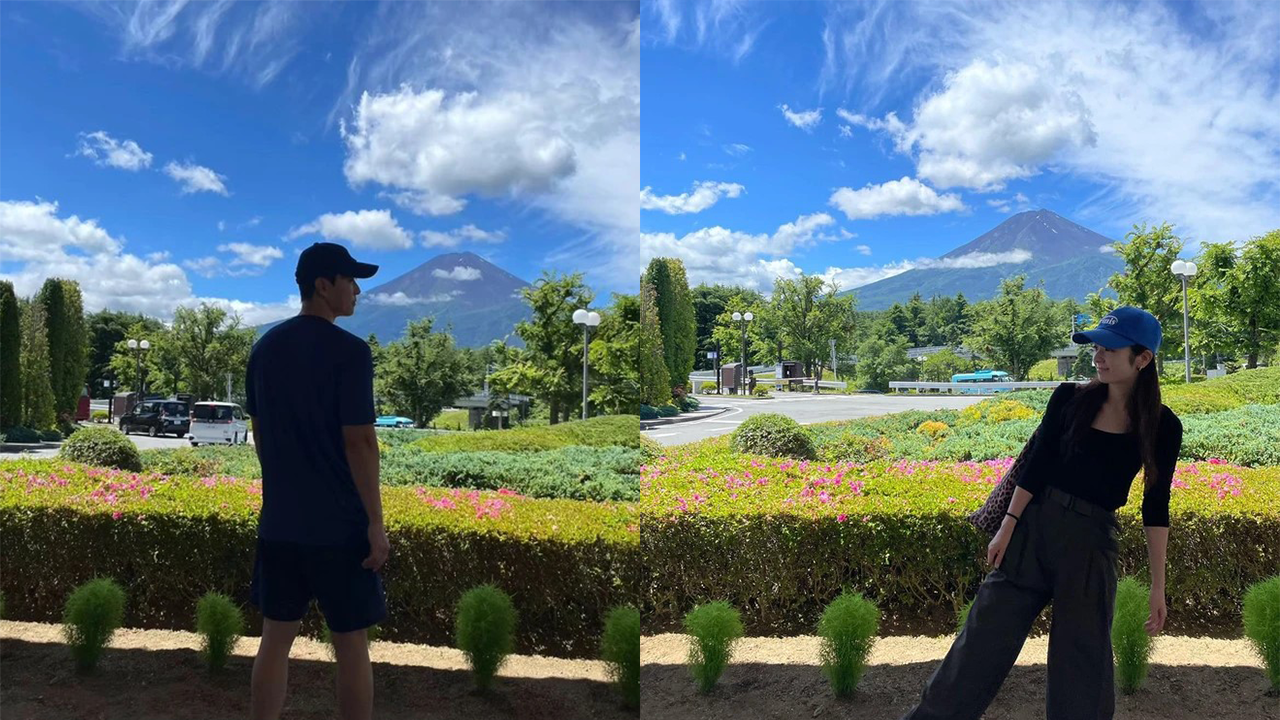 Trước đó, cả hai đã 'nhá hàng' với fan hâm mộ bằng những bức ảnh gần núi Phú Sĩ