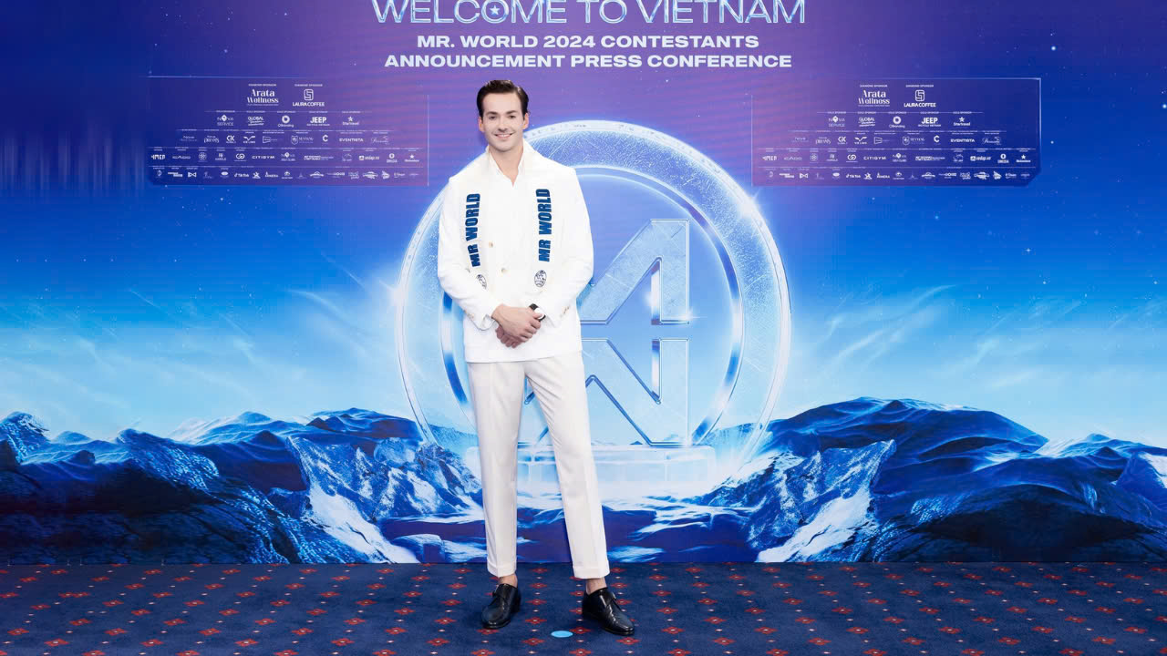 Đương kim Mr World Jack Heslewood cực điển trai gây chú ý tại buổi họp báo