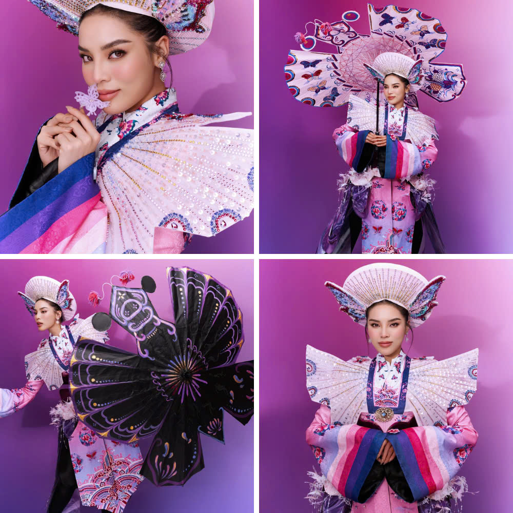 Kỳ Duyên diện áo Nhật Bình nổi bật trong phần thi National Costume ở bán kết Miss Universe 2024 - ảnh 5