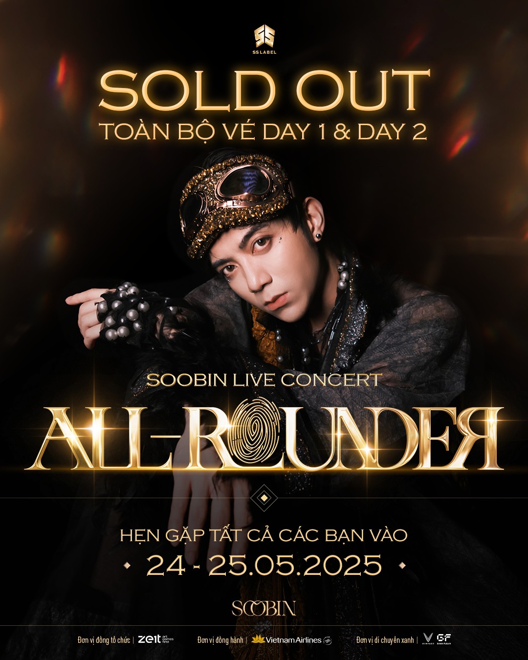 Thông báo chính thức sold out toàn bộ vé 2 đêm SOOBIN LIVE CONCERT: ALL-ROUNDER