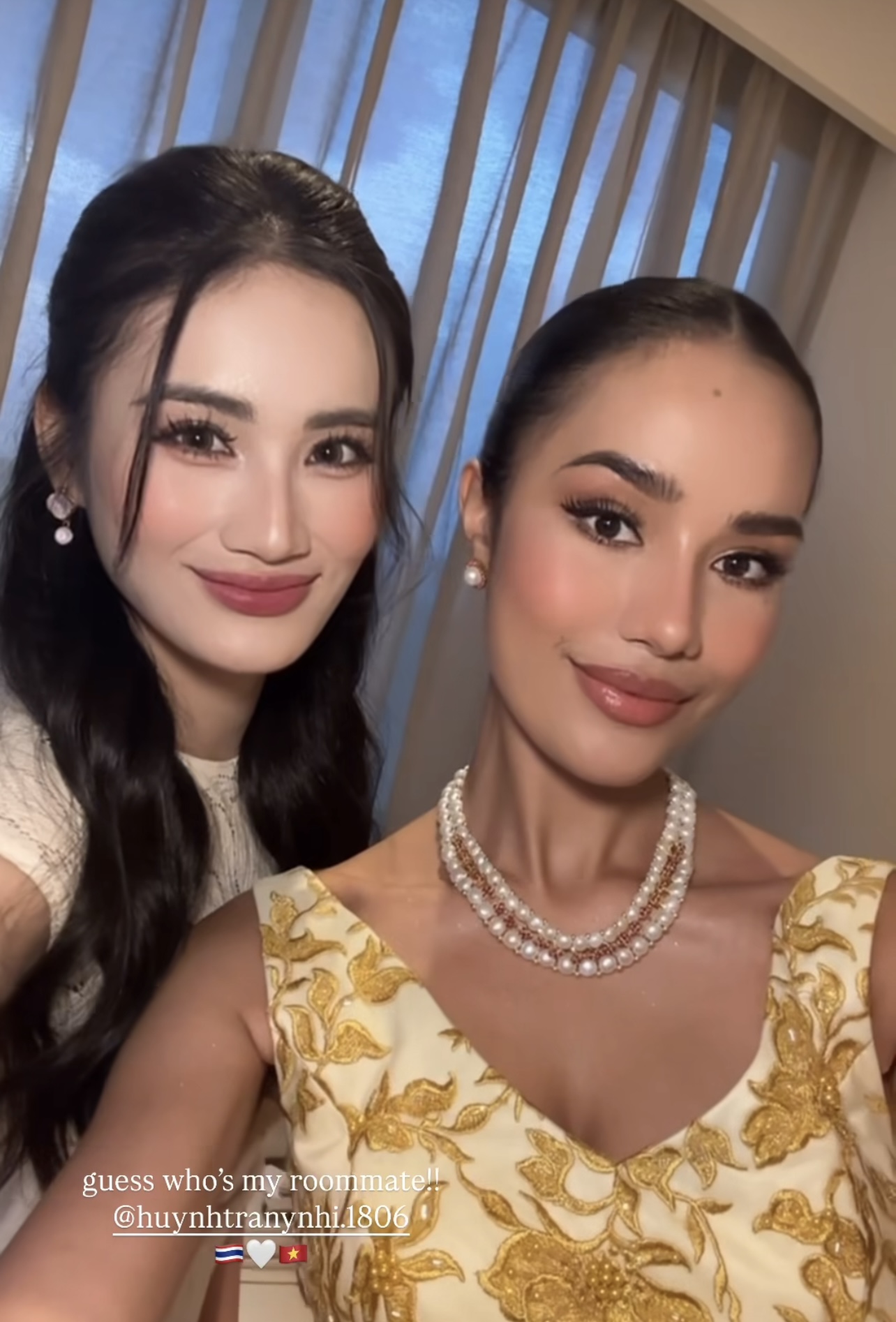 Bạn cùng phòng của Hoa hậu Ý Nhi tại Miss World là đại diện Thái Lan Opal Suchata Chuangsri