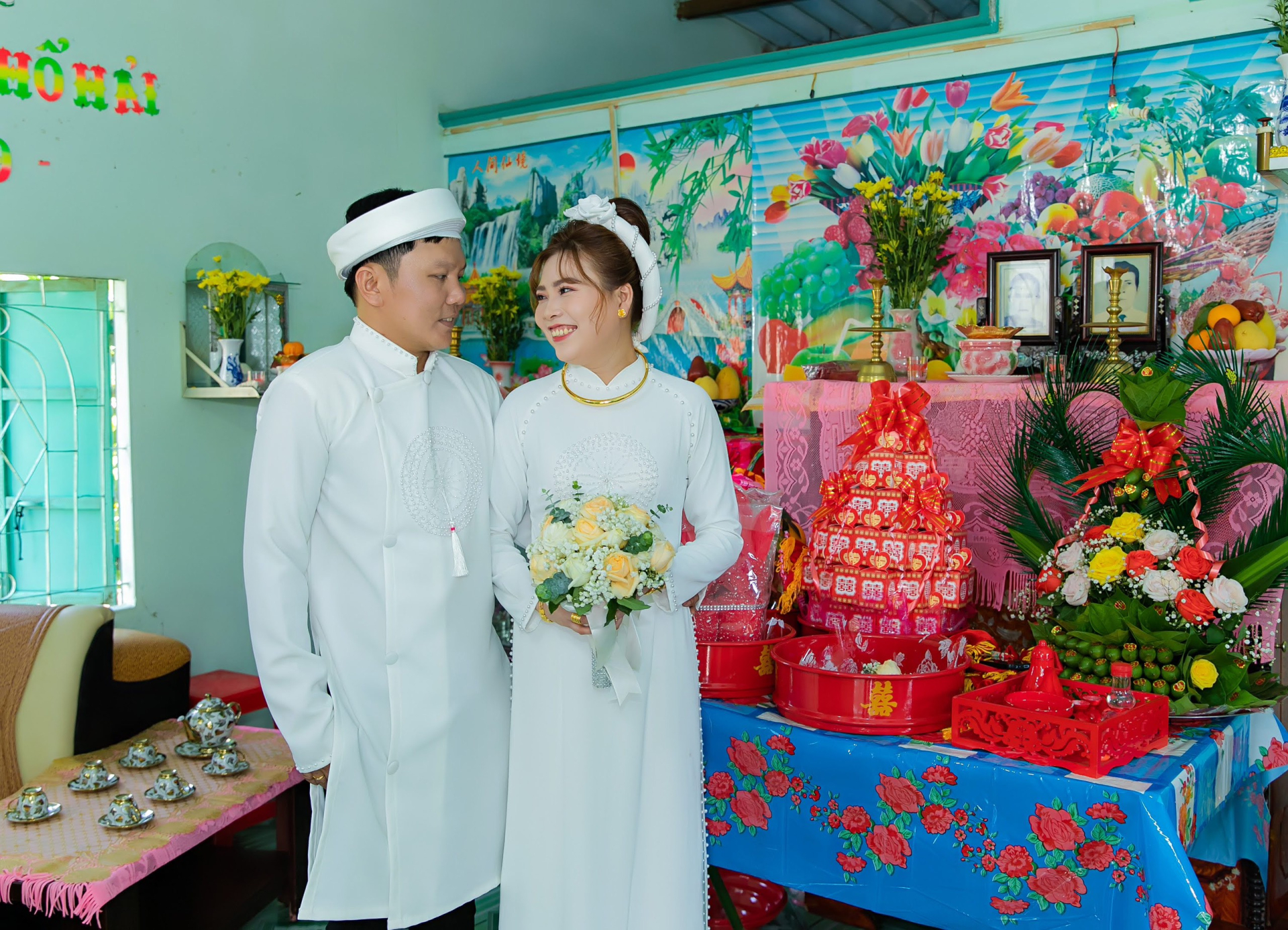 sau hơn nửa năm yêu nhau, Văn Nông và Lê Thảo đã chính thức tổ chức một lễ cưới đầy ấm cúng và hạnh phúc vào cuối tháng 4/2023
