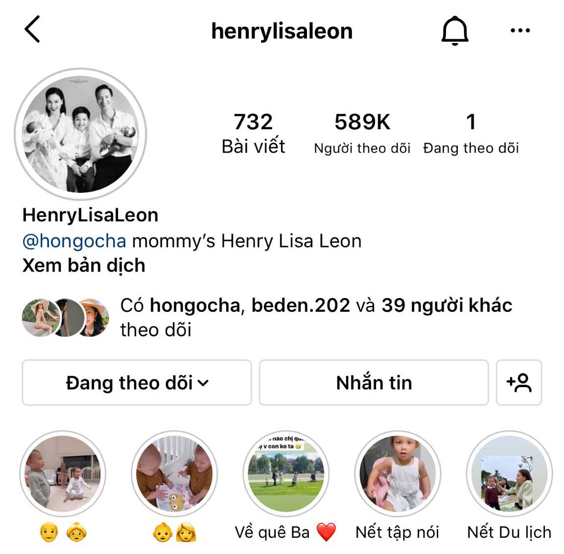 Cô nàng còn có ý định đóng kênh Instagram có tới gần 600K follower của Leon và Lisa.