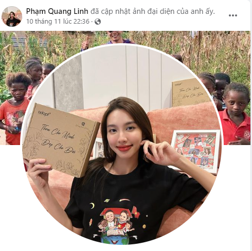 Hiện tại, Quang Linh vẫn giữ hình Thùy Tiên làm avatar. 