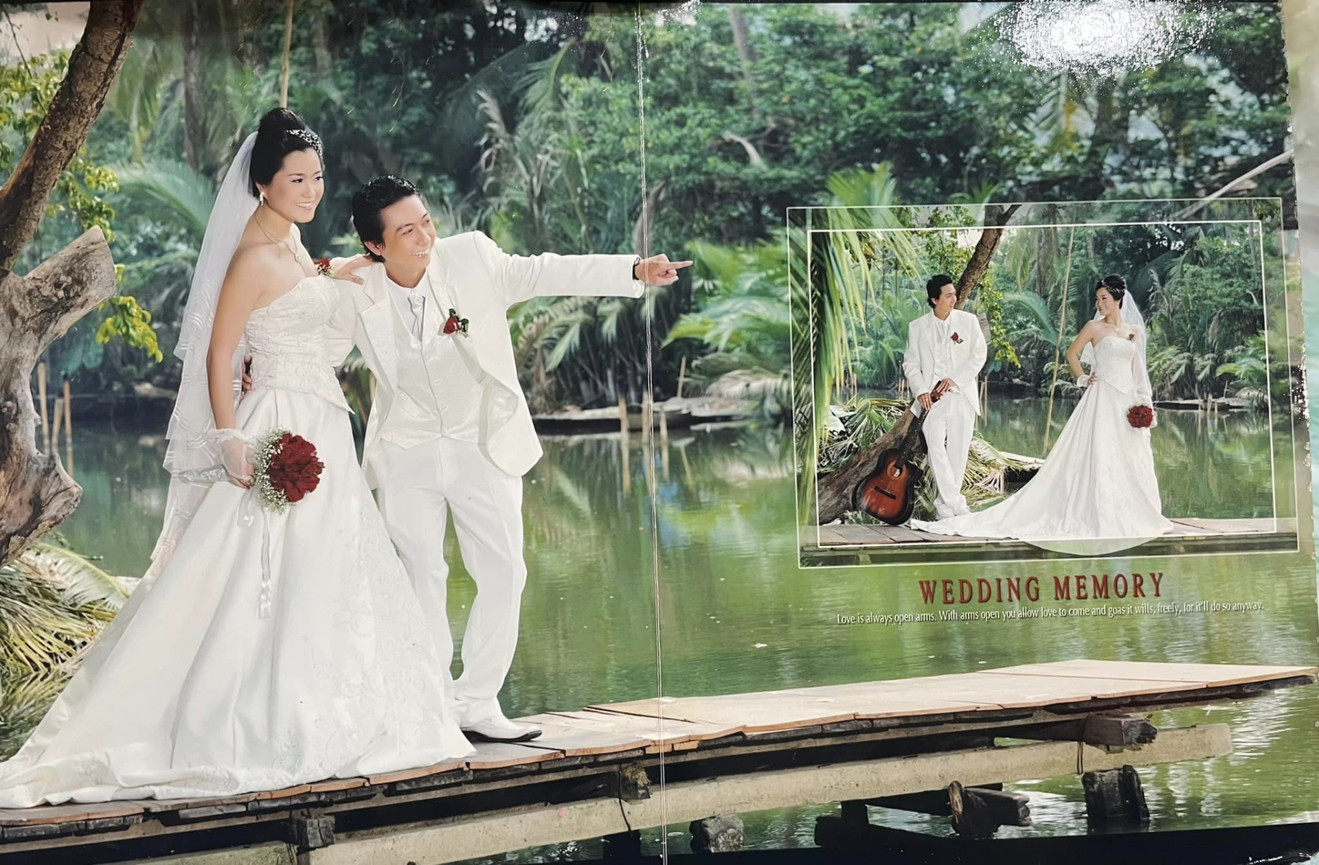 Bộ ảnh cưới độc lạ của Lâm Vỹ Dạ và Hứa Minh Đạt cách đây 13 năm được chia sẻ nhân dịp Valentine.