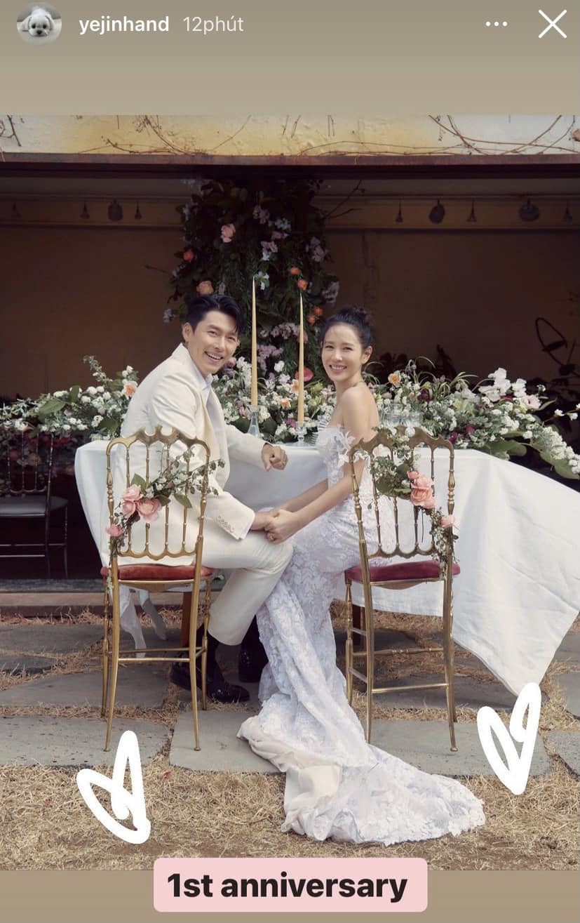 Son Ye Jin đăng ảnh kỉ niệm 1 năm ngày cưới khiến fan bấn loạn.