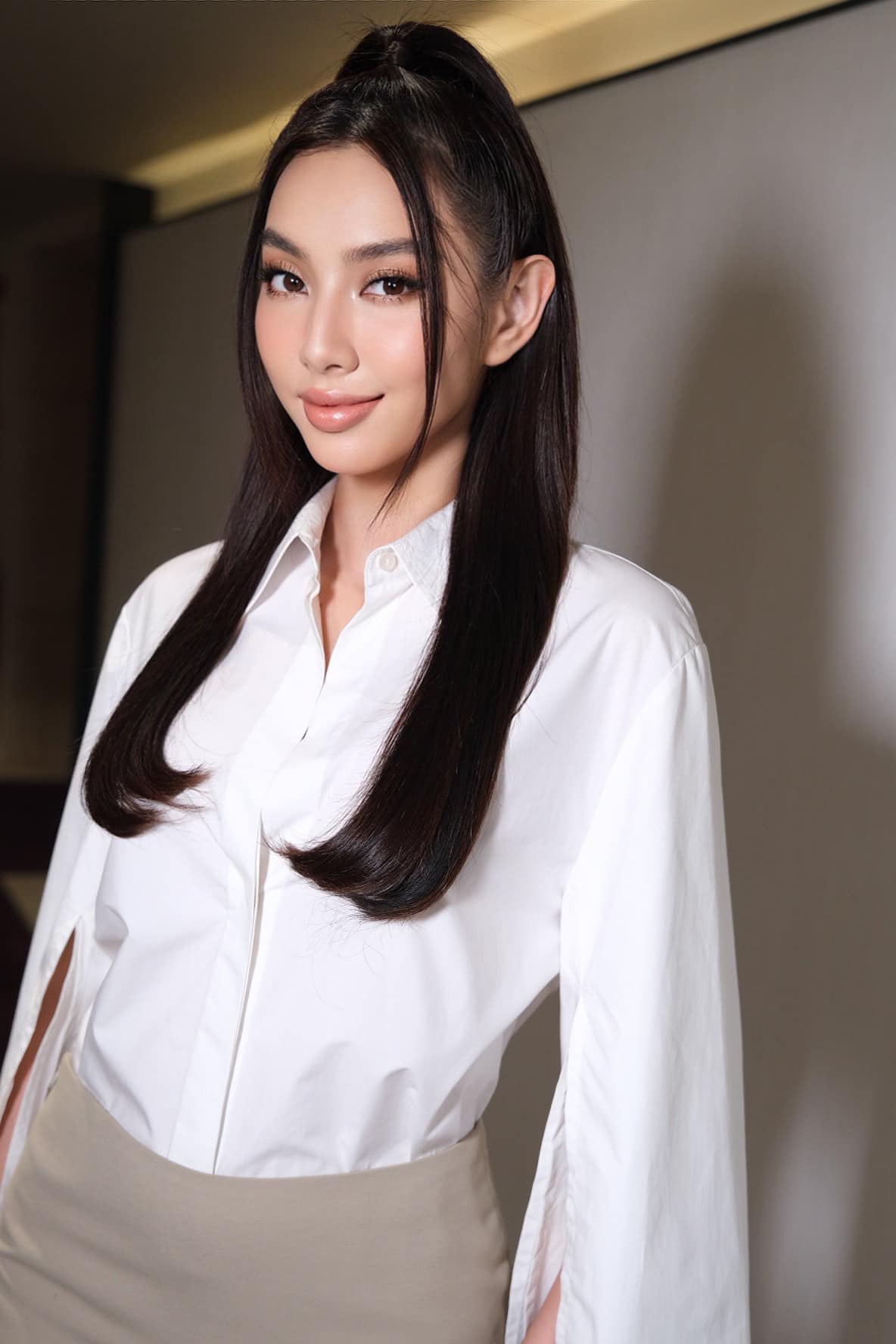 Hoa hậu Thùy Tiên không xuất hiện trong phiên xét xử gần nhất. Ảnh: FBNV