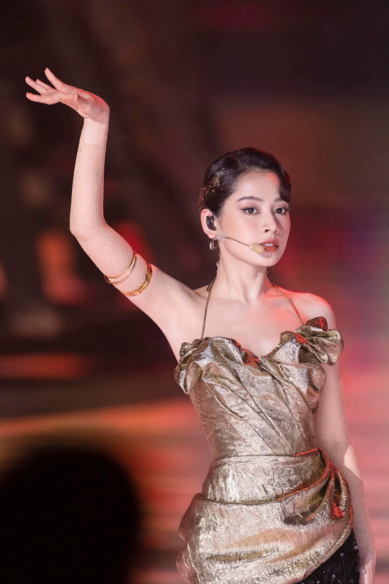 Nữ ca sĩ Việt Nam được fan khen ngợi nhan sắc và được bình chọn là người ăn mặc đẹp bậc nhất tại chương trình năm nay. Ảnh: FBNV