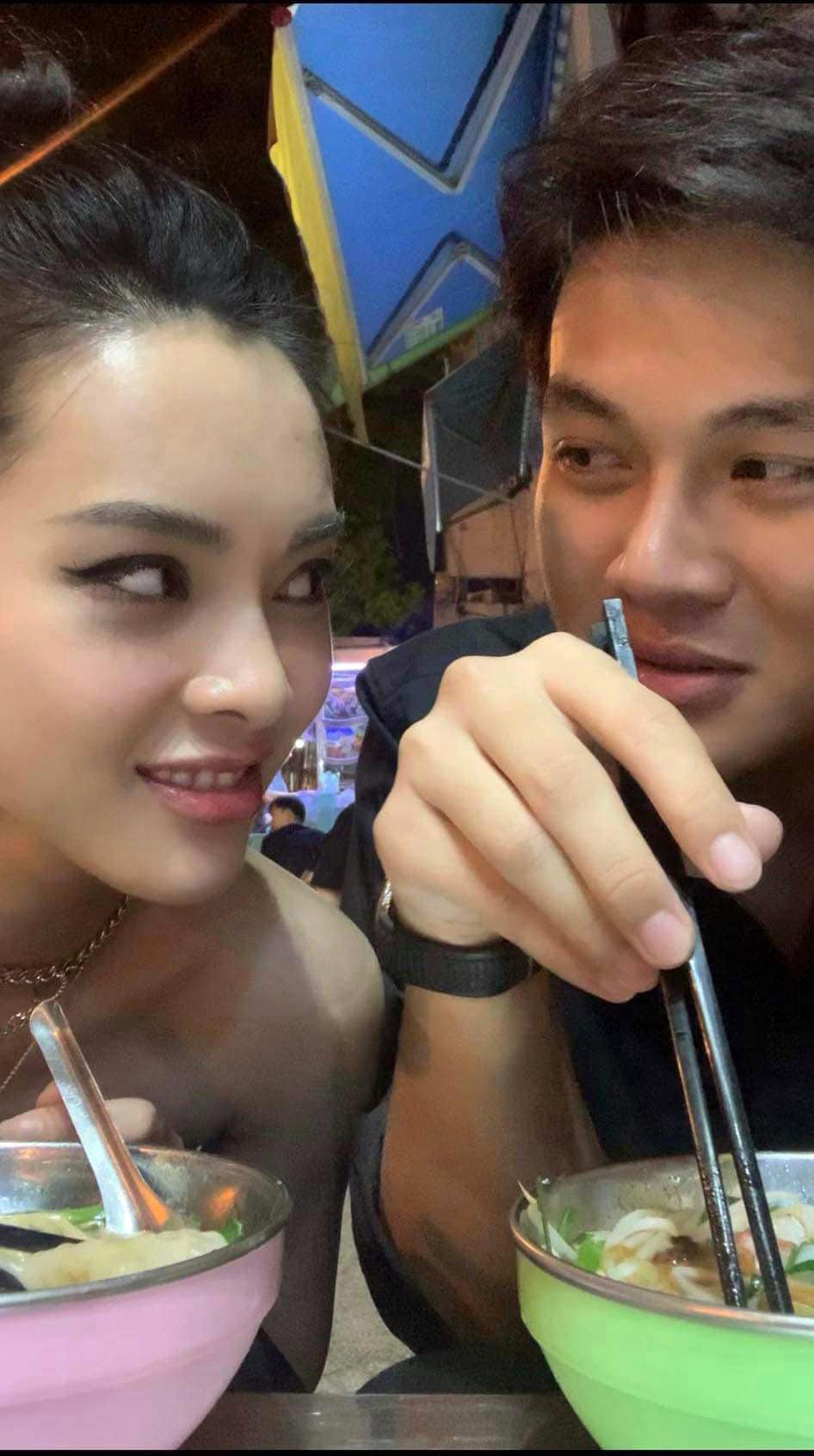 Quỳnh Lương và Nguyễn Tiến Phát đã bắt đầu hẹn hò tìm hiểu nhau sau khi bước ra từ chương trình. Ảnh: FBNV
