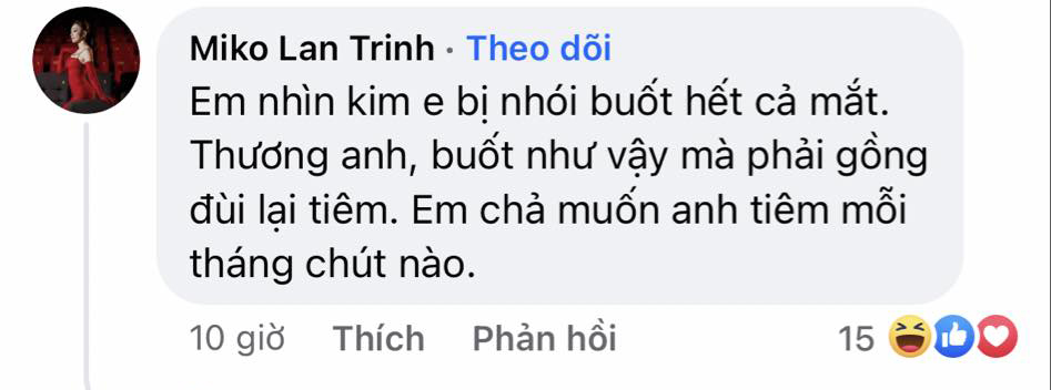 Miko Lan Trinh bày tỏ xót xa cho bạn trai đồng giới. Ảnh: FBNV