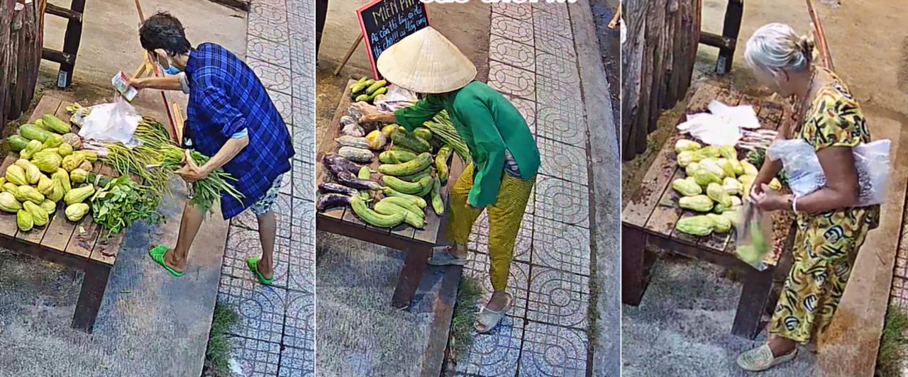 Sạp rau 0 đồng luôn đắt 'khách'