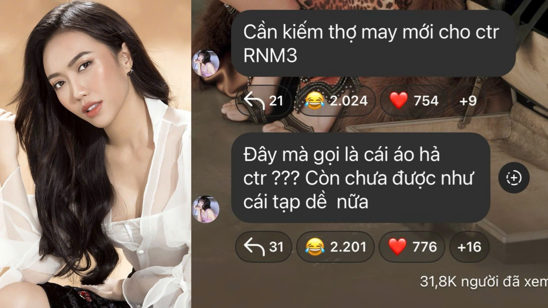 Đoạn tin nhắn Diệu Nhi trách chương trình