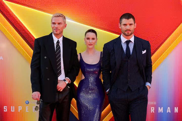 Diễn viên Nicholas Hoult, Rachel Brosnahan và David Corenswet