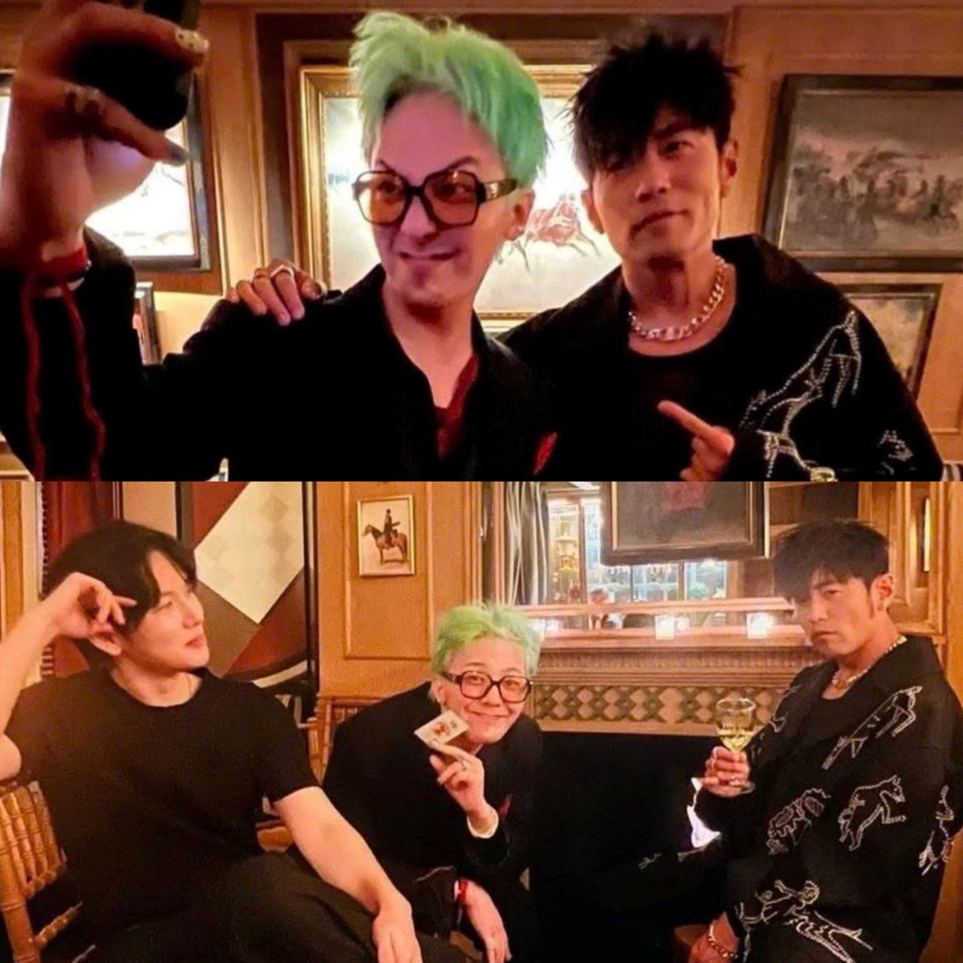 Ảnh đầu năm của G-Dragon và Châu Kiệt Luân.