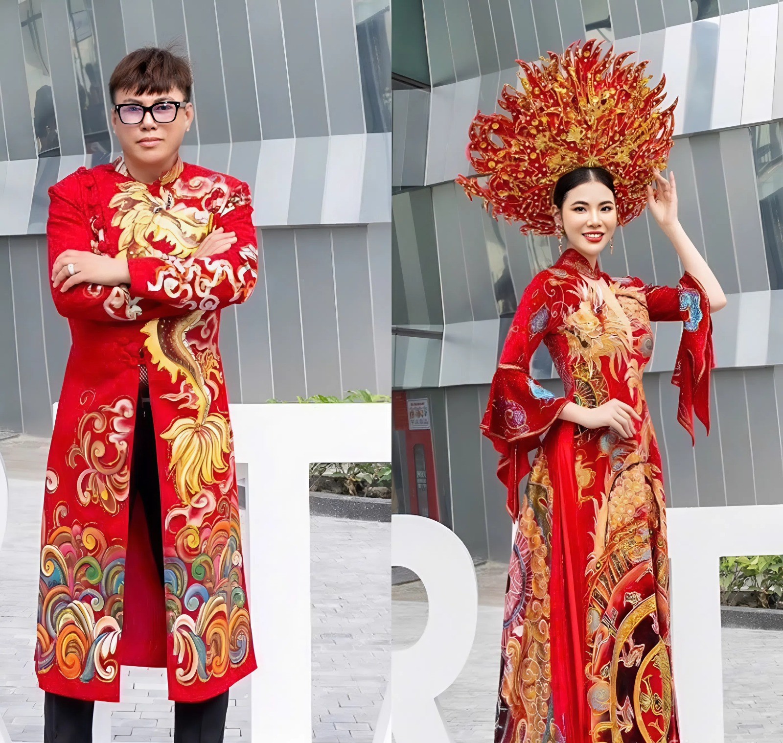 Á hậu Lê Kim Khoẻ gấy ấn tượng tại show kick off Vietnam Heritage 2025 với áo dài phượng hoàng - ảnh 1