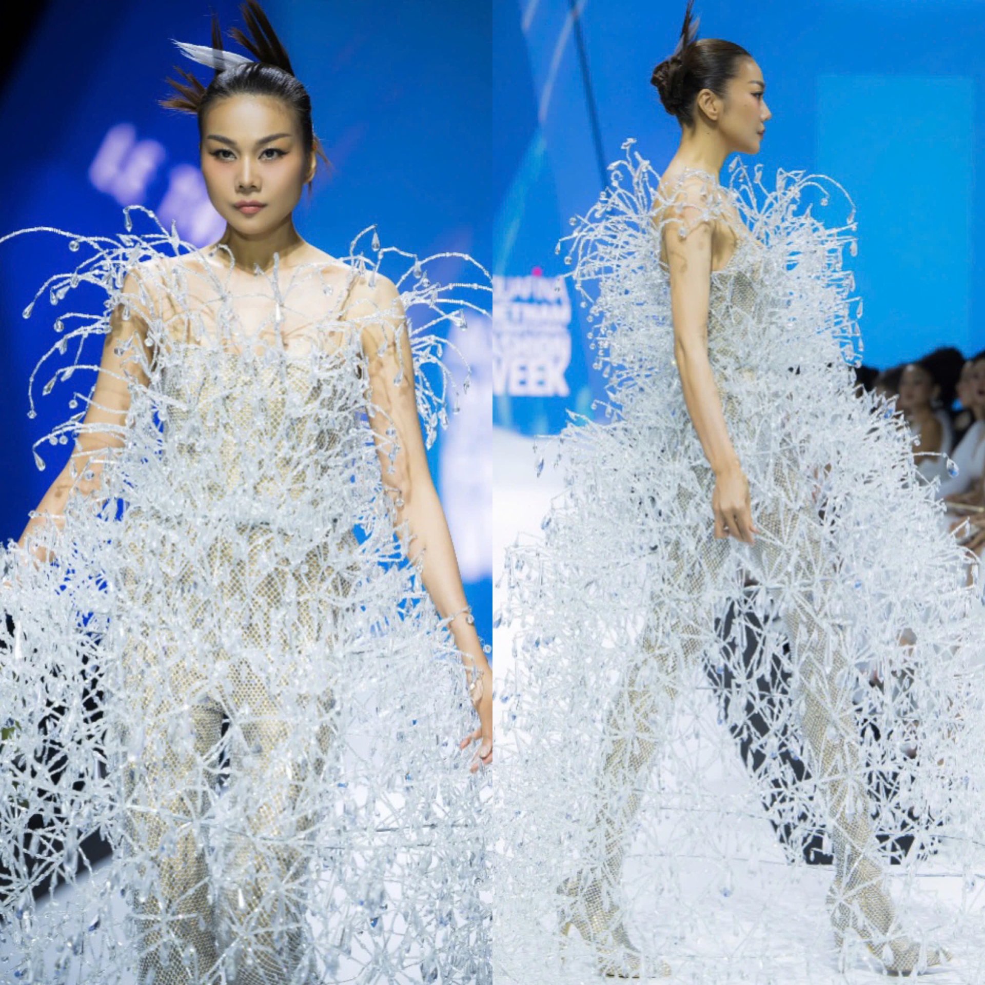 Thanh Hằng tiết lộ cách catwalk với váy nặng 50kg, truyền cảm hứng cho thí sinh Next Top Model 2025 - ảnh 2