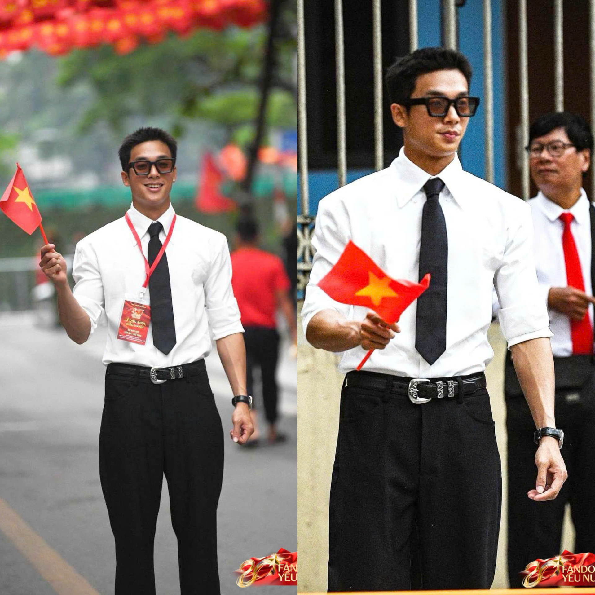 “Nam thần khẩu trang” Hưng Nguyễn gây chú ý tại buổi tổng hợp luyện diễu hành 2/9 - ảnh 3