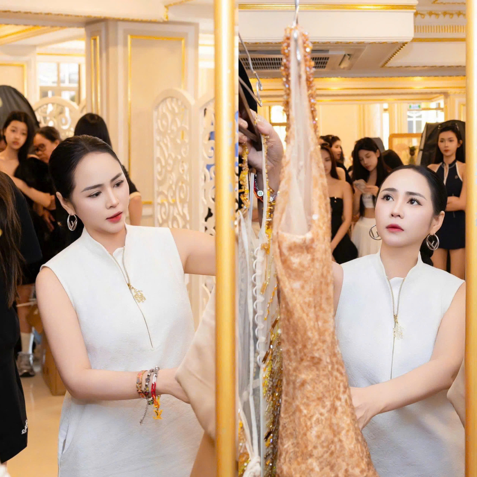 Đạo diễn Hoàng Nhật Nam cùng NTK Thanh Hương Bùi fitting cho Vietnam Beauty Fashion Fest - ảnh 2
