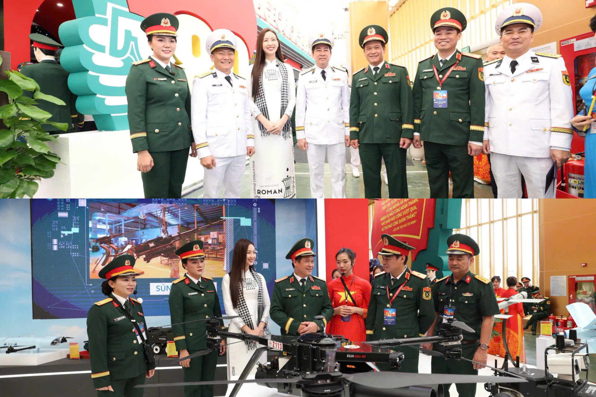 Hoa hậu Bảo Ngọc và Tiểu Vy vinh dự chuẩn bị tham gia diễu binh lịch sử tại Quảng trường Ba Đình - ảnh 2